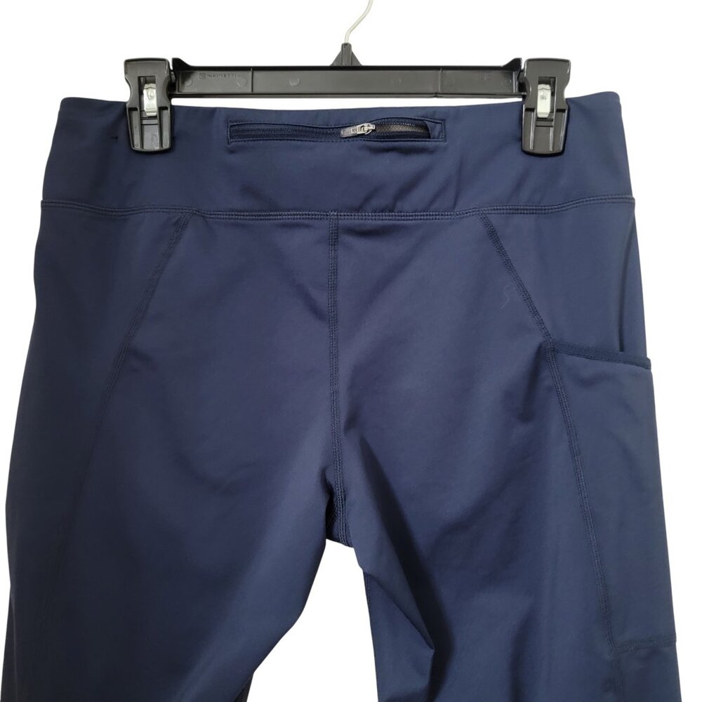 Nike Size L Navy Blue Racer Crop Leggings (Running Essential Crop Capri) - Picture 5 of 15